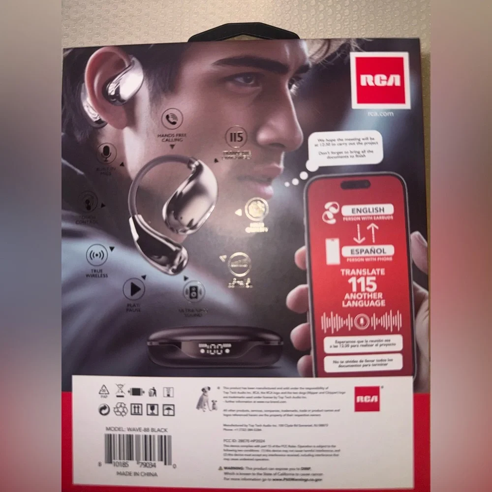 Black Translation Earbuds
